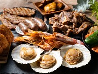 【シーサイドDXエリア】BBQ海鮮コース（ソフトドリンク飲み放題付き）