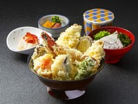 Rice bowl Tempura rice bowl set