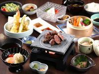 Grilled Domestic Beef on Lava Plate Set