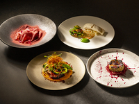 KASA/【クラシックコース】肉×魚 Wメインの旬の食材を楽しむコース4品