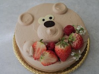 【チョコクリーム】くまちゃんデコレーション４号