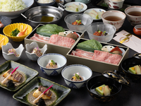 【個人涮涮鍋】慶功宴「千手」（和牛裡肌肉、精選豬肉） ※需提前一天預約