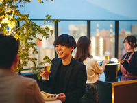 ~7/31【ビアガーデンプラン / テラス席限定10%OFF】 【DINNER COURSE】厳選メニューを集めた全4品＋【FREE FLOW】飲み放題付き