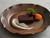 A gift: Valrhona's moist chocolate terrine