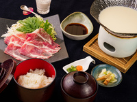Yamagata pork and soy milk shabu-shabu