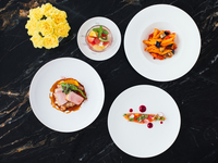 【オンライン限定 土日祝ランチ】4品コース ウィークエンドフィースト スパークリングワイン１杯付