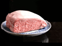 Omi beef fillet steak or sirloin steak 250g -Matsu-