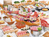 ランチコースお宝うまいもんビュッフェ(大人)