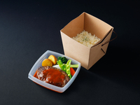 【主食 パスタ】⑧北海道産牛肉のハンバーグBOX