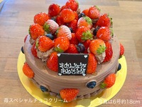 [Reservations can be made until May 18th] 🍓Strawberry Special Chocolate Cream🍓(No.6 18cm) For 6-8 people [Basic] [7,614 yen including tax]