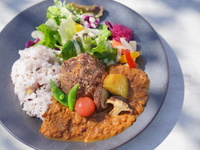 動物性不使用、グルテンフリーのスパイスから配合したヒルズオリジナルベジカレー