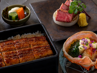 【5月18日～】「贅沢三昧」特別会席 全7品　～鰻重　神戸牛ステーキ　蟹酢甲羅盛り～ 　※平日のみ、数量限定販売