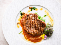 県産あぐー豚のグリル + ハーフビュッフェ