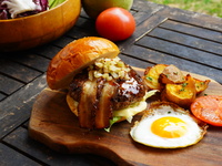 ◉Mountainman BEEF BURGER set