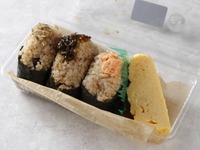 (Brown rice change) Various rice balls