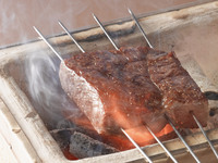 Bœuf de Kobe spécialement sélectionné, grillé au charbon de bois, viande maigre (ranichi) 130g