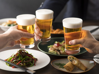 4名窓側個室【接待におすすめ】お一人様ずつ盛りつけたフルコース＆乾杯用一口生ビール1杯付き