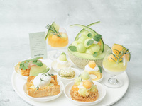 メロンのワンプレートアフタヌーンティーセット