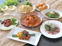 【Dinner】 チリクラブディナー x スパークリングワイン含む3H飲み放題　全７品