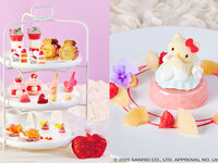 土日祝【ステッカー＋ハローキティのピーチメルバ付】ハローキティ プリンセスアフタヌーンティー ★オリジナルステッカー付