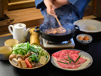 [Private room plan] Japanese black beef sukiyaki banquet course