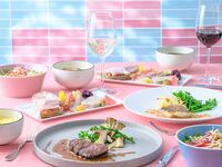 【7月～8月】<平日5,900円 メインはお魚>盛夏の足音～桃の香りに包まれるスイーツビュッフェ～