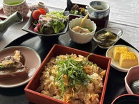 Garlic rice set meal