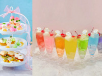 土日祝【カラークリームソーダ付き】白くまのバカンスアフタヌーンティー～ピーチ＆メロンパラダイス〜（2時間カフェフリー）