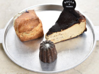 【ベイクプレート】バスクチーズケーキセット(ドリンク付き)