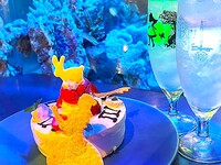 【お祝いに！アクアリウム席確約】ディナータイム限定★選べる誕生石カクテル付カジュアルアニバーサリープラン【選べるケーキ付】