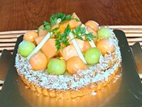 季節のタルト-7月-メロンタルト16cm