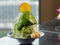 [Summer Limited Edition Shaved Ice] Uji Matcha and Daikojyu Bean Paste ~ Orange accents and matcha espuma ~ (July and August)