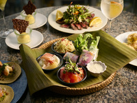 7/1 ~ Dinner [Summer only Garden Terrace Plan / Sparkling wine toast included] French x Oriental Juicy charcoal grilled Wagyu beef and special tacos. Enjoy a luxurious moment while looking out at the Ginza night view. (Toast included)