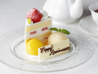 【オプション】ストロベリーショートケーキ付デザートプレート(2日前までの予約制)