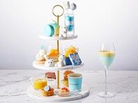 ◎7/31～9/9◎【Saturdays, Sundays, and Holidays】Afternoon Tea "Elegance Blue Eté"★Add 2 Teddy Bears Option