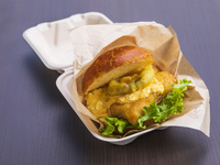 フィッシュバーガー島らっきょうタルタルソース