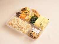 "Tohoku Farm Bento" - A mix of Japanese, Western, and Chinese dishes, packed with the bounty of Tohoku Farm.