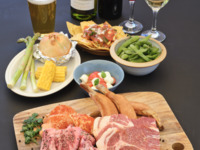 [Standard BBQ Plan] A hearty BBQ plan with beef, pork and chicken ♪ Includes 2 hours of all-you-can-drink
