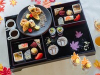 [September to November] Autumn Kyoto Afternoon Tea Set "Chestnuts and Autumn Leaves" + Glass of Sparkling Wine