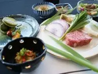 【Web限定特典 ！】晩翠(ばんすい／国産牛とシーフードのランチコース) デザートビュッフェ付