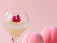 WEB予約限定【7.8月】桃のカクテル「ももとなでしこ」 2,200円→1,900円