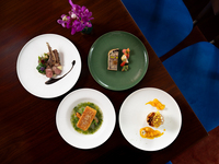 【Exclusive for Marriott Bonvoy® American Express® Cardholders】4 course dinner with welcome cocktail + wine pairing