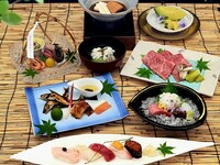 和食個室【夜景×握り寿司やすき焼き風小鍋　京の夏の風物詩 鱧 若鮎が愉しめる会席】　比叡