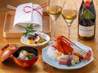 [Keifuku] Free flow champagne and a custom message for dessert