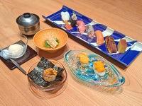 【夏季限定】雲丹（うに）食べ比べ握りセット (90分制)