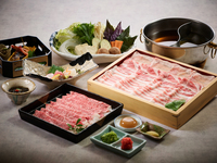  Wagyu beef and pork shabu-shabu