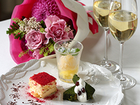 【Lunch Anniversary Plan】degustation menu & decoreted dessert with your messege