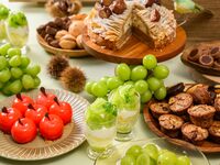 【9月～10月】<土日祝6,300円 メインはお魚>ランチスイーツビュッフェ～主役はぶどうの女王”シャインマスカット”～