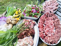 SOLISのお庭でBBQ