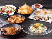 前日までのご予約でパエリア付き！【6～8月 平日ディナー(一部期間を除く)】地中海料理&ワイン コースSoleil(ソレイユ)+2時間飲み放題（プレミアム飲み放題からも選べる）